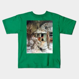 The Three Little Men From The Wood - Arthur Rackham Kids T-Shirt